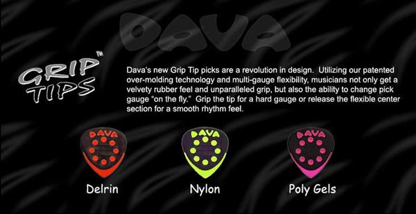 DAVA Grip Tips, 6-pack picks