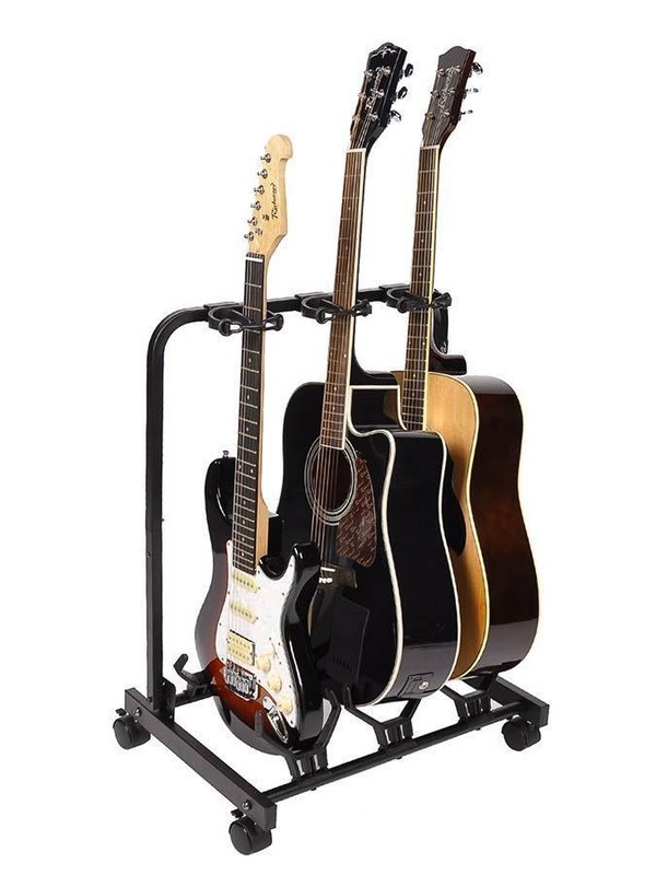 Universal guitarstand for 3 instruments