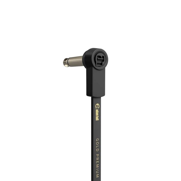 Flat Audio Cable, 6.3 mm Mono Gold Plug, 15cm