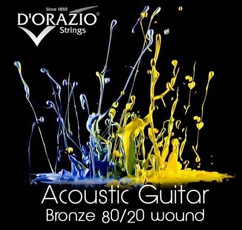 D'Orazio Acoustic Guitar Bronze 80/20 wound