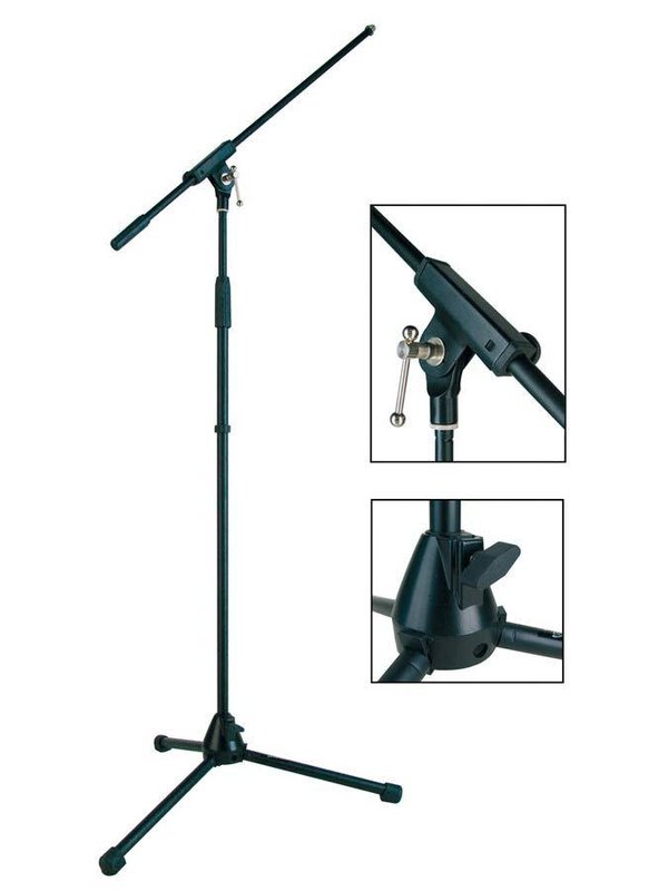 Stage Pro Series microphone stand with boom