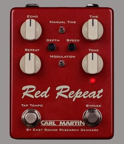 Carl Martin Red Repeat Delay, with Tap tempo / Modulation