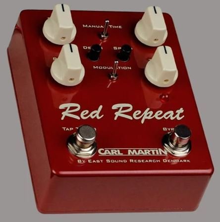 Carl Martin Red Repeat Delay, with Tap tempo / Modulation