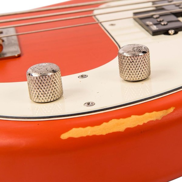 Vintage V4 ICON Bass ~ Distressed Firenza Red