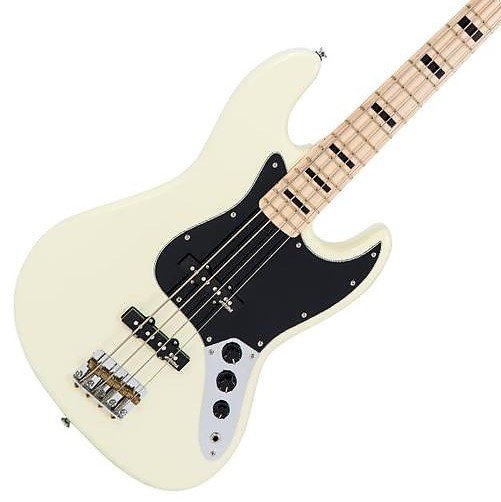 Vintage VJ74 ReIssued Maple Fingerboard Bass Guitar ~ Vintage White