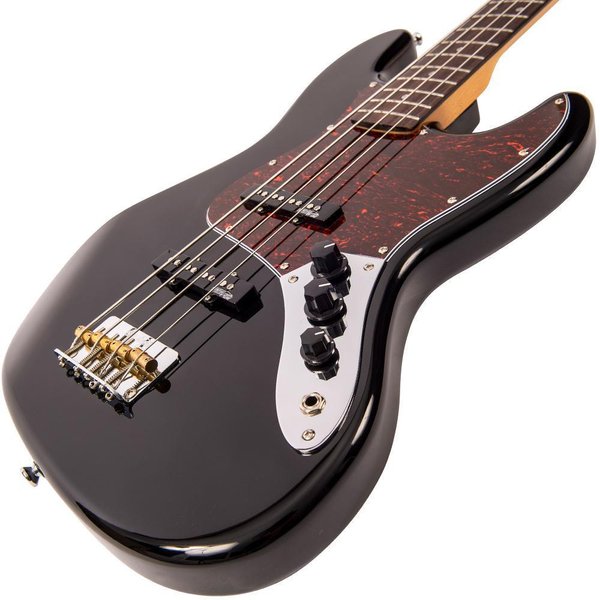 Vintage VJ74 ReIssued Bass ~ Gloss Black (Käyetty)