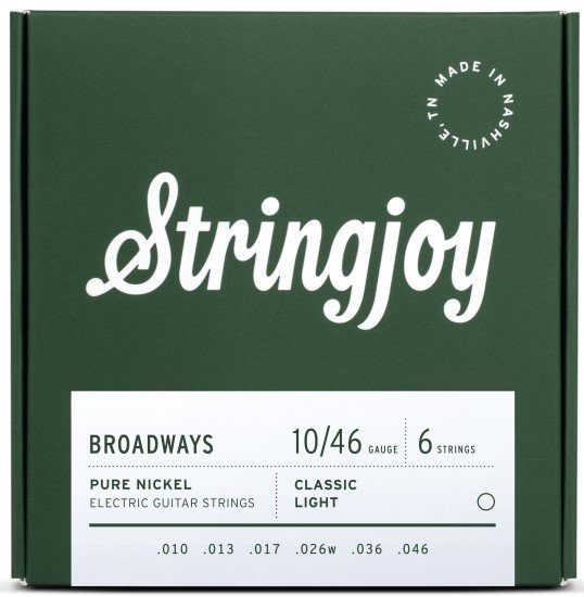 Stringjoy Broadways Classic Light 10-46 Pure Nickel